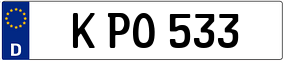 Trailer License Plate